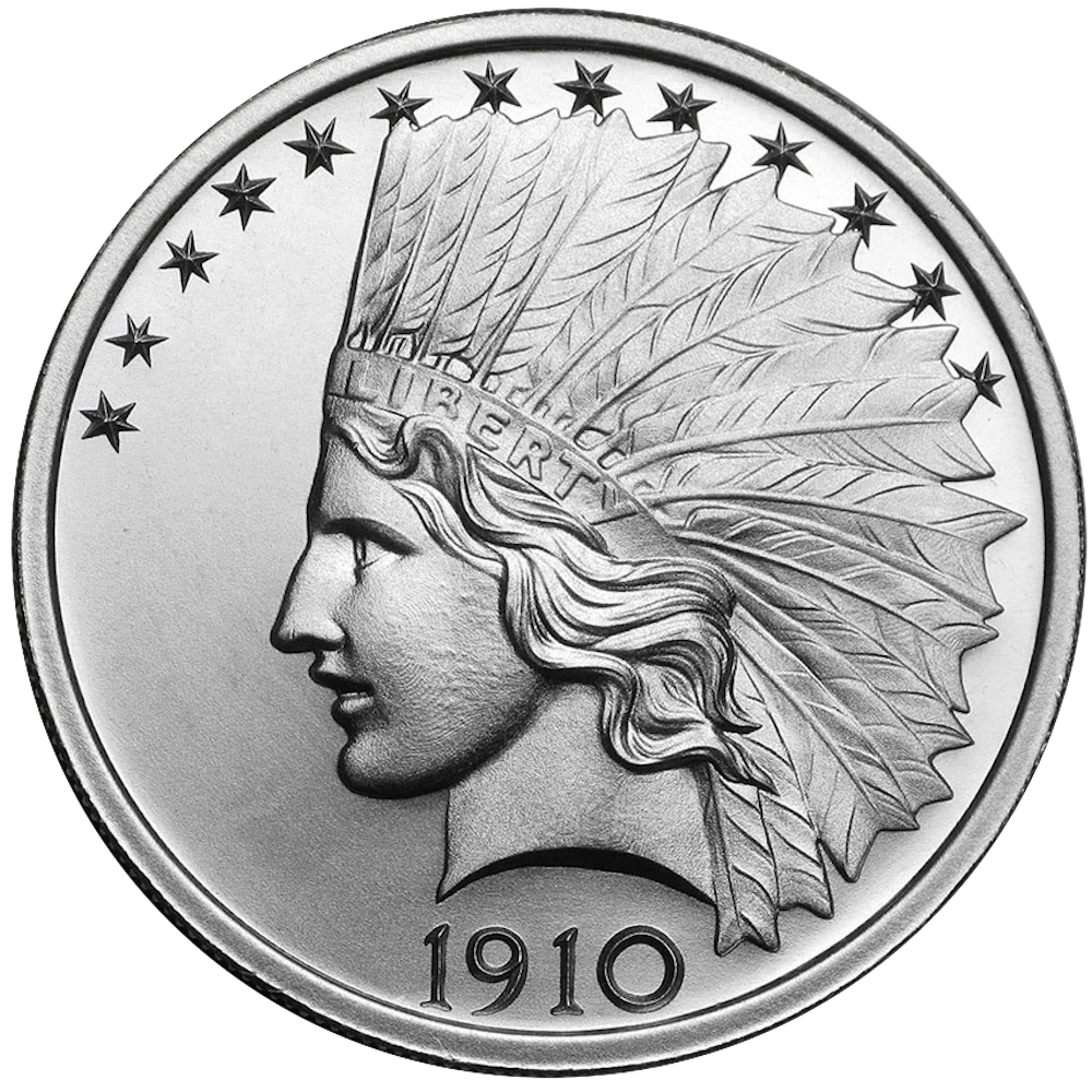 10 US Dollars Indian 2 Oz