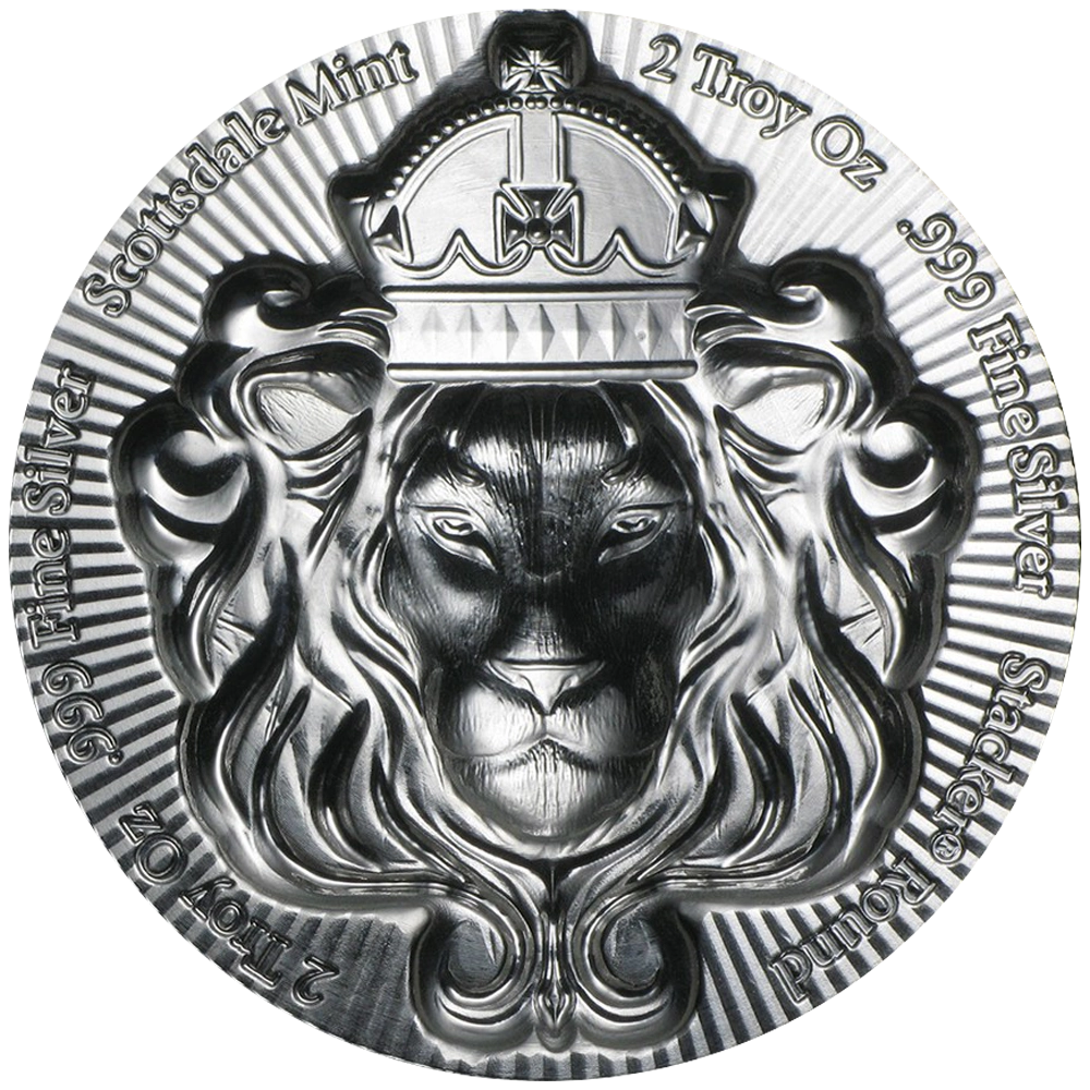 Scottsdale silver Round Stacker 2oz