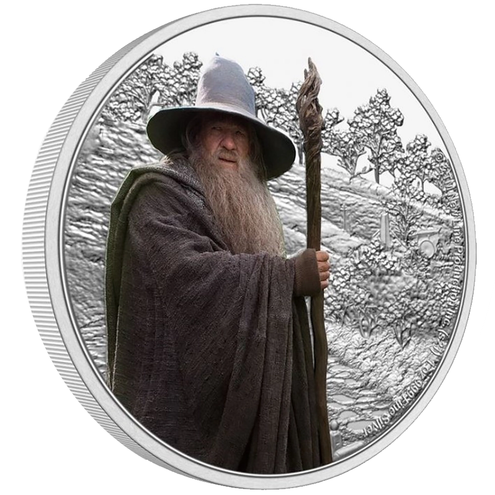 The Lord of the Rings - Gandalf the Grey 1 oz Silver