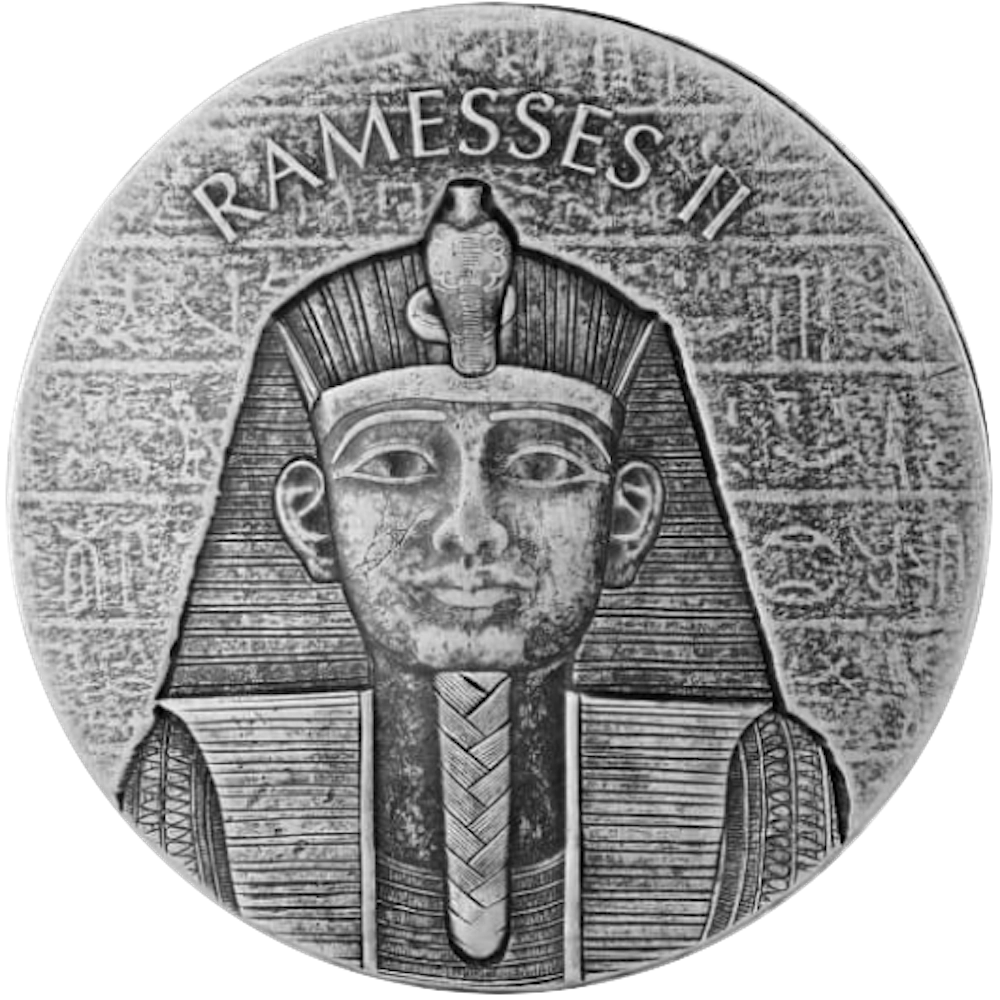 Egyptian Relic: Pharaoh Ramesses II 2oz Silver