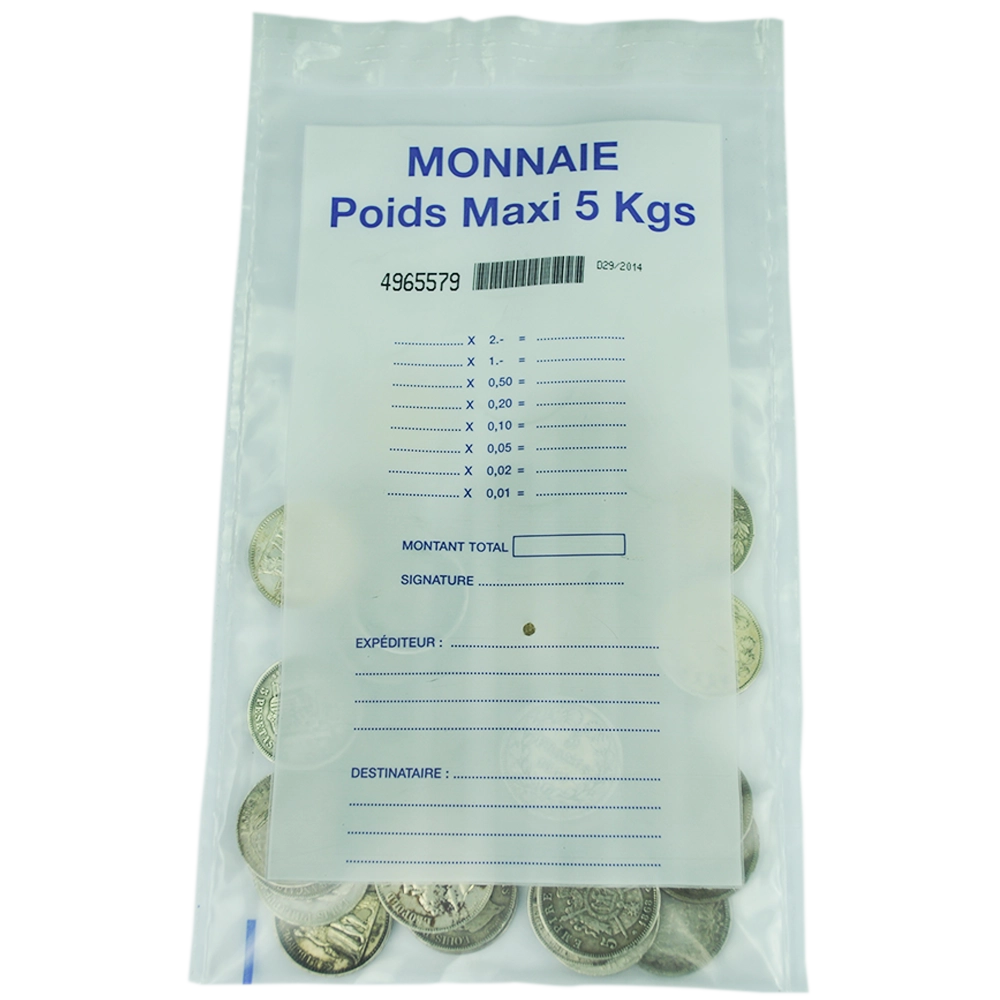 Sealed bag of 45 coins Ecu 5 Francs