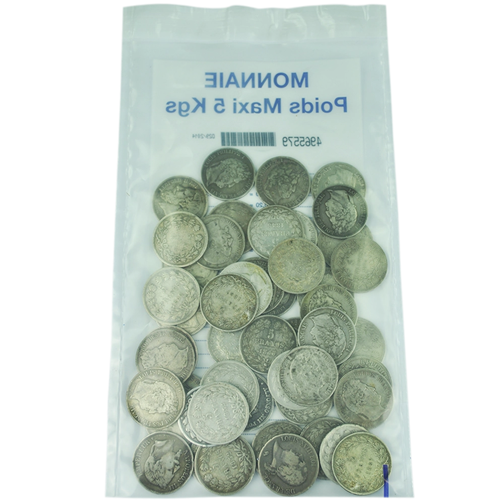 Sealed bag of 45 coins Ecu 5 Francs