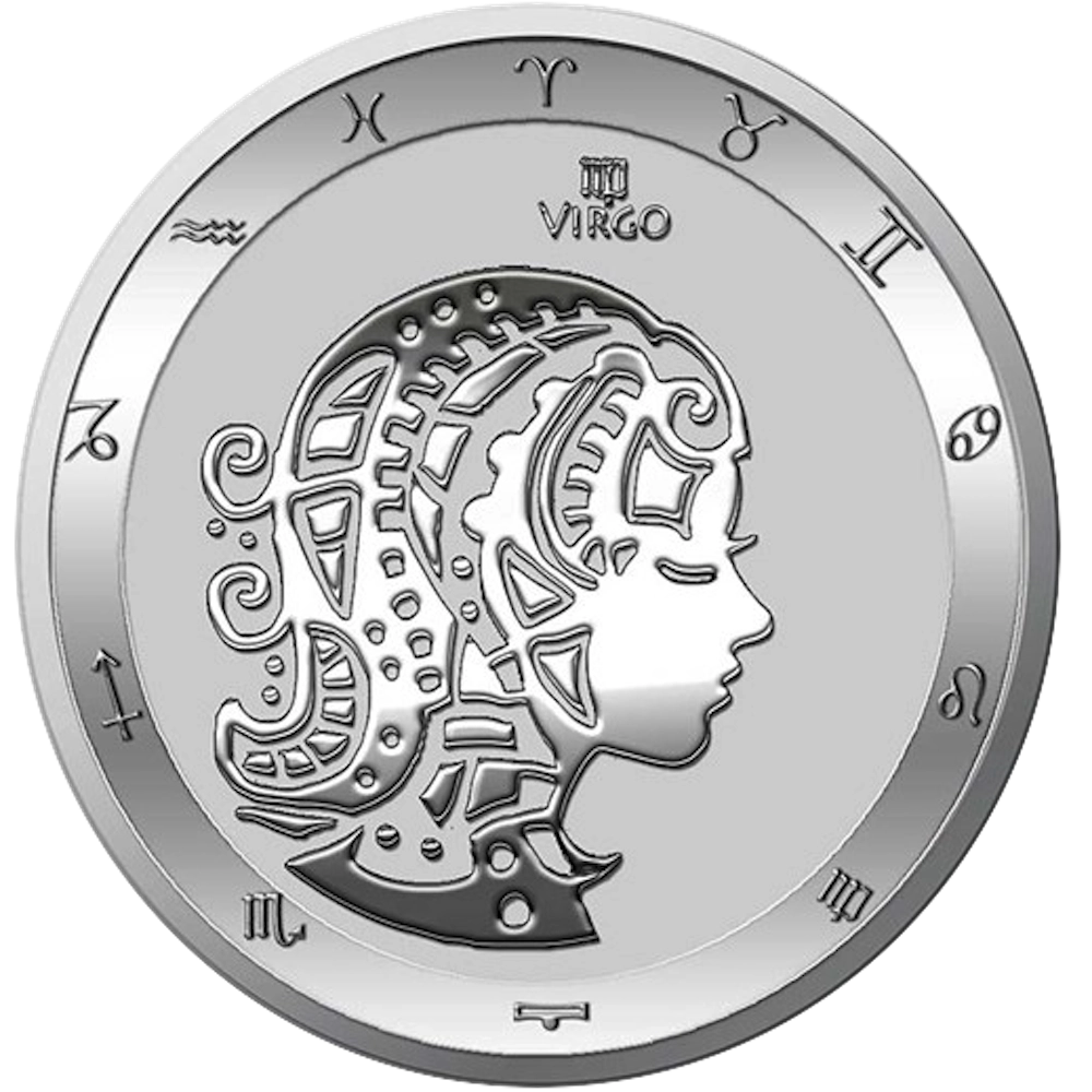 Zodiac Series : Virgo 1 Oz Silver
