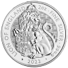 Royal Tudor Beasts : The Lion of England 2 Oz Silver