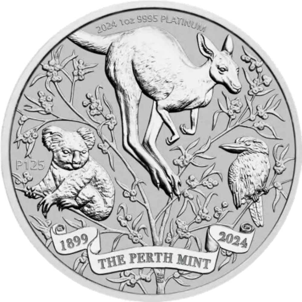 125th Anniversary Perth Mint 1 Ounce Platinum
