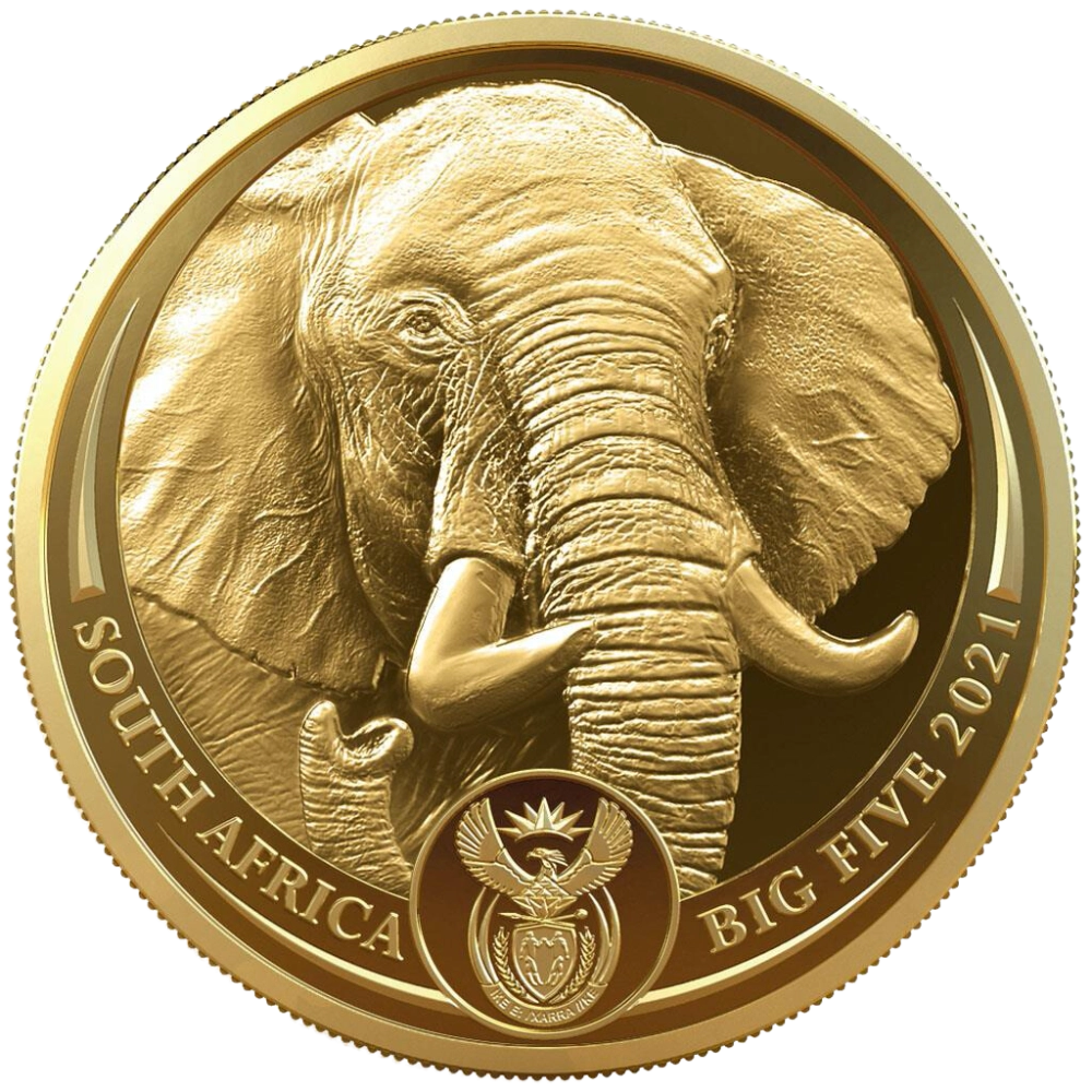 Big 5 : Elephant 1/4 Ounce Gold