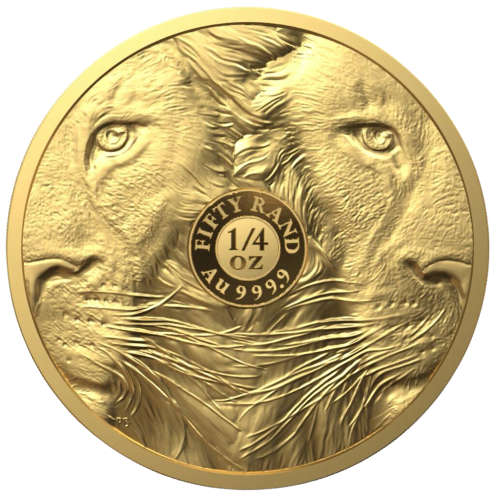 Big 5: Lion 1/4 Ounce Gold