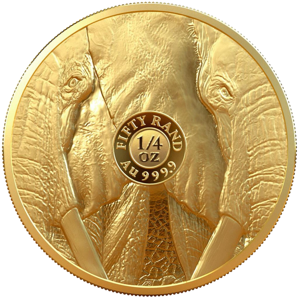 Big 5 : Elephant 1/4 Ounce Gold