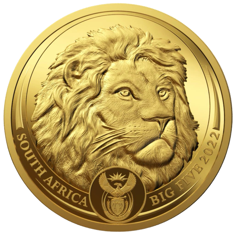 Big 5: Lion 1/4 Ounce Gold