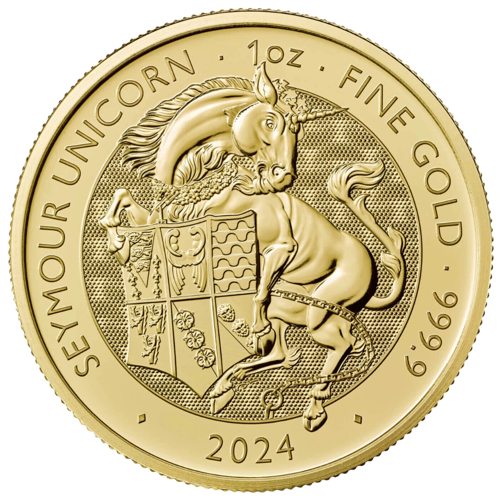 Royal Tudor Beasts : Seymour Unicorn 1 Ounce Gold