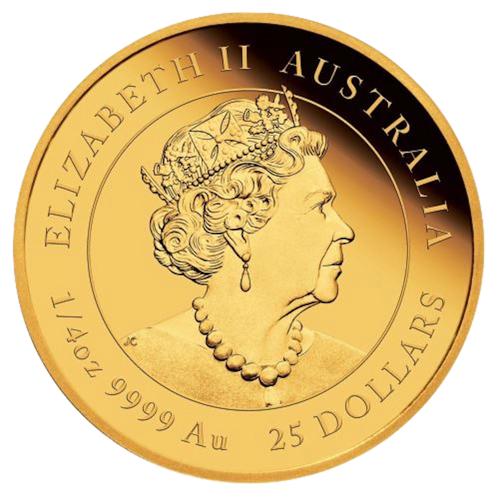 Australian Lunar Tiger 1/4 Oz Gold