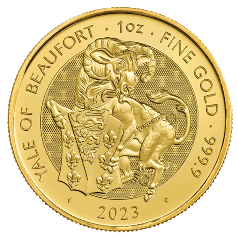 Royal Tudor Beasts : Yale de Beaufort 2023 1 once Or