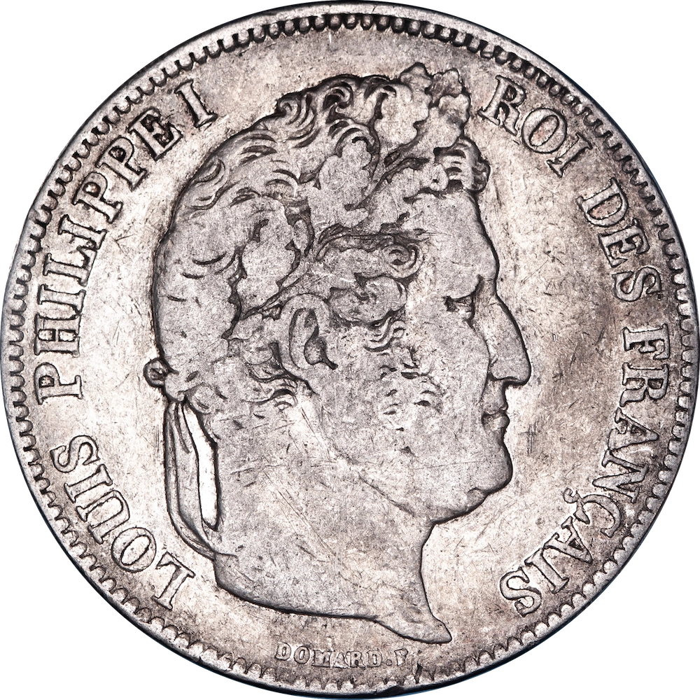 5 Francs Ecu Louis-Philippe 1833 La Rochelle
