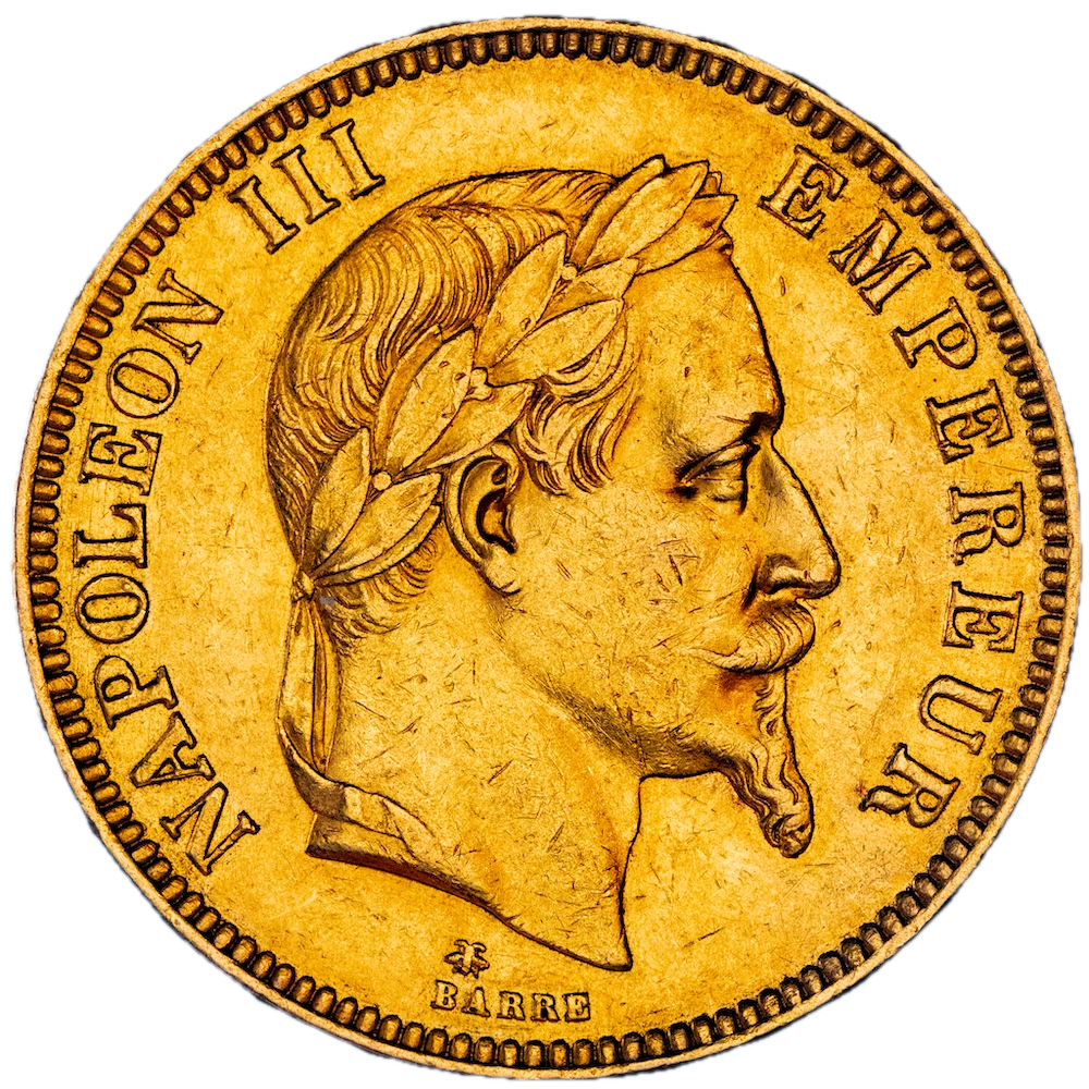 Second Empire Napoleon III 100 Francs 1869 Paris
