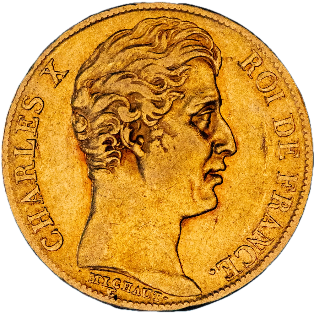 Pièce de monnaie Charles X-20 Francs 1828 Paris