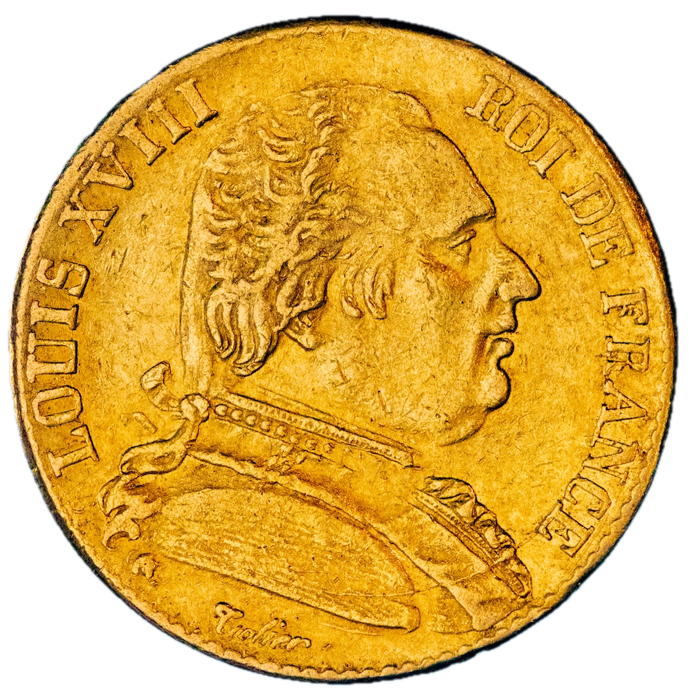 Coin: : Louis XVIII-20 francs 1815 Bayonne