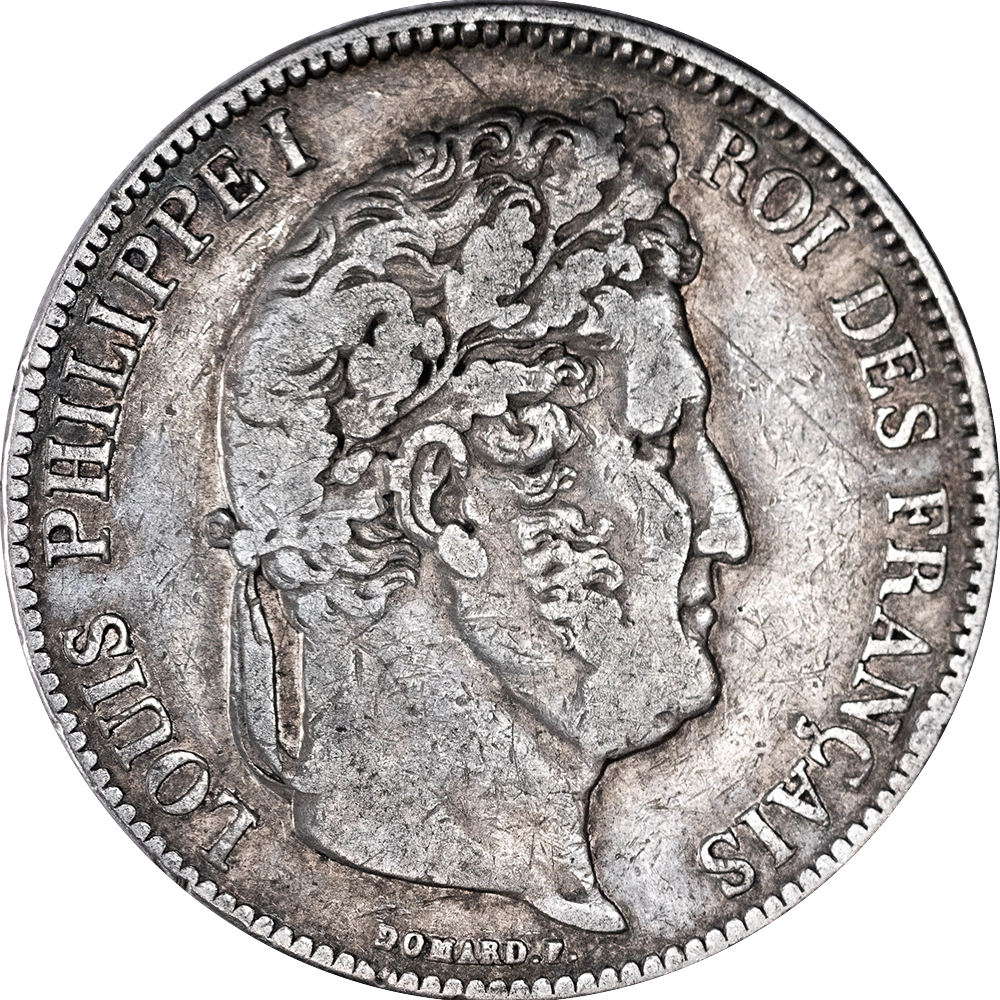 Constitutional Monarchy - 5 Francs Ecu Louis-Philippe 1838 Bordeaux