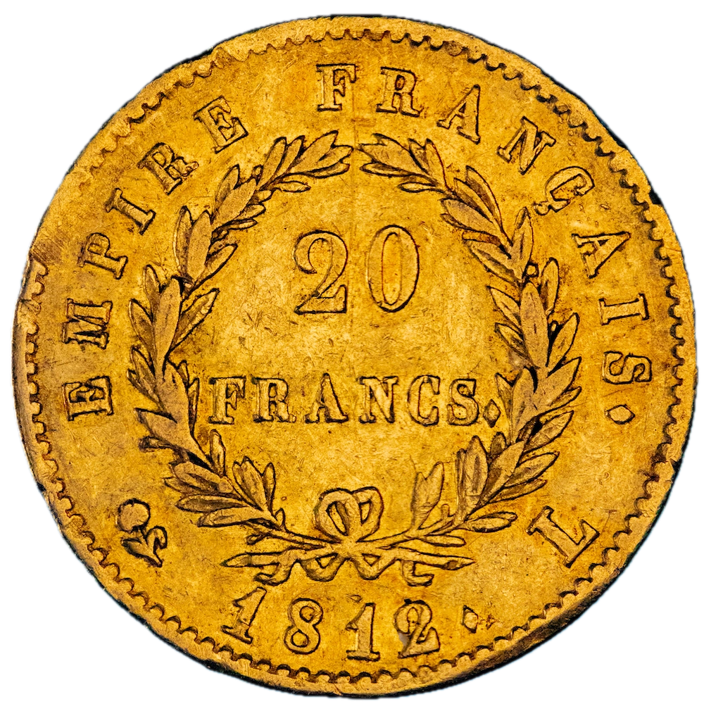 First Empire Napoleonthe 1st 20 Francs 1812 Bayonne