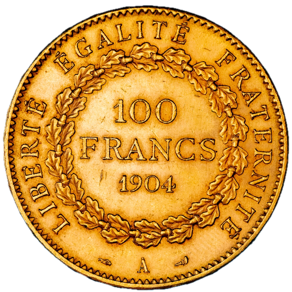 Third Republic 100 francs genie 1904 Paris