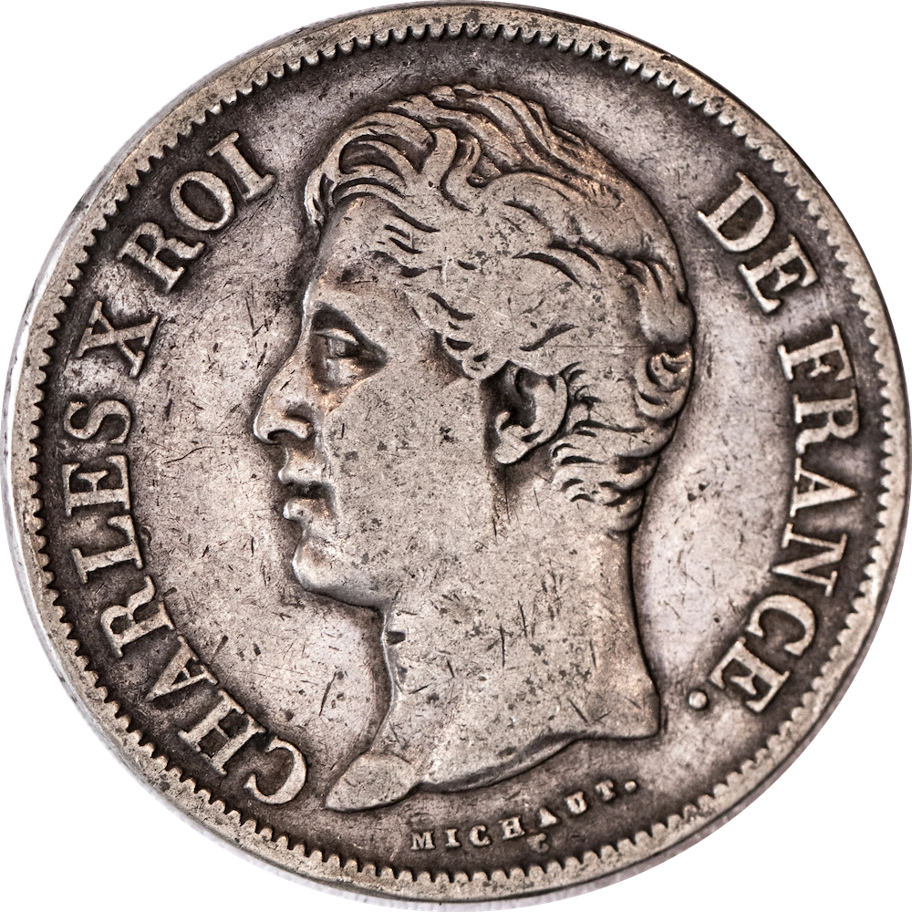 Pièce de monnaie : Charles X-5 Francs 1828 Lille :