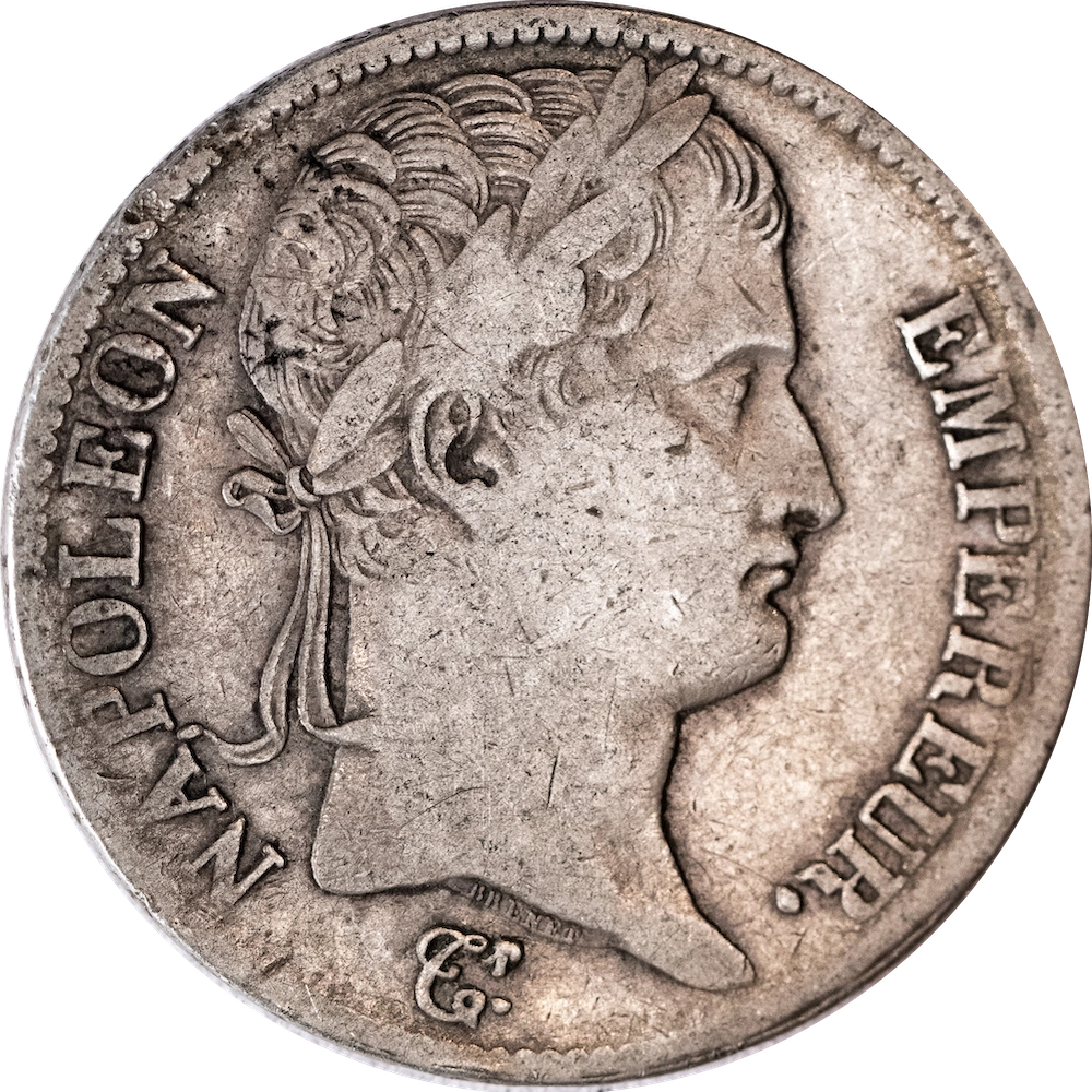 First Empire 5 francs Napoleon the first 1812 Lille