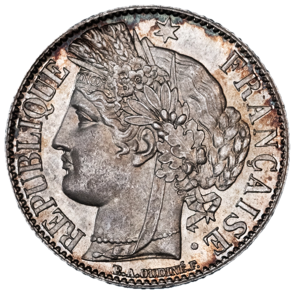 Third Republic 1 Franc Cérès 1888 Paris
