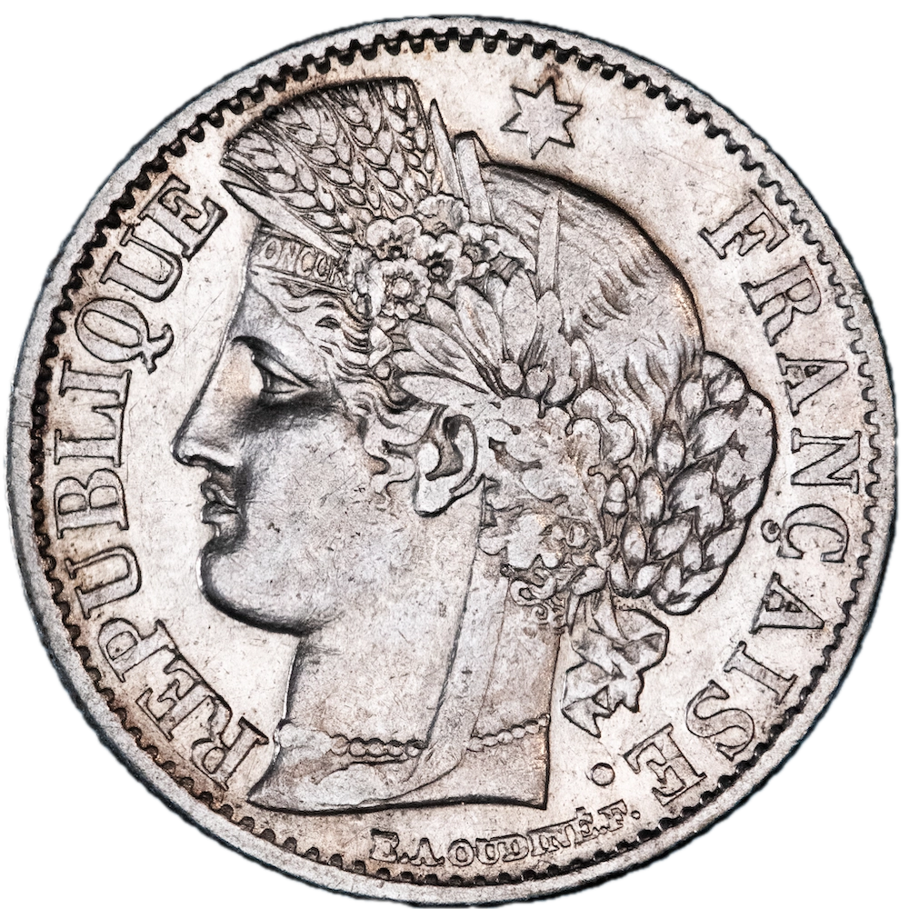 Second Republic 50 cent Cérès 1850 Paris