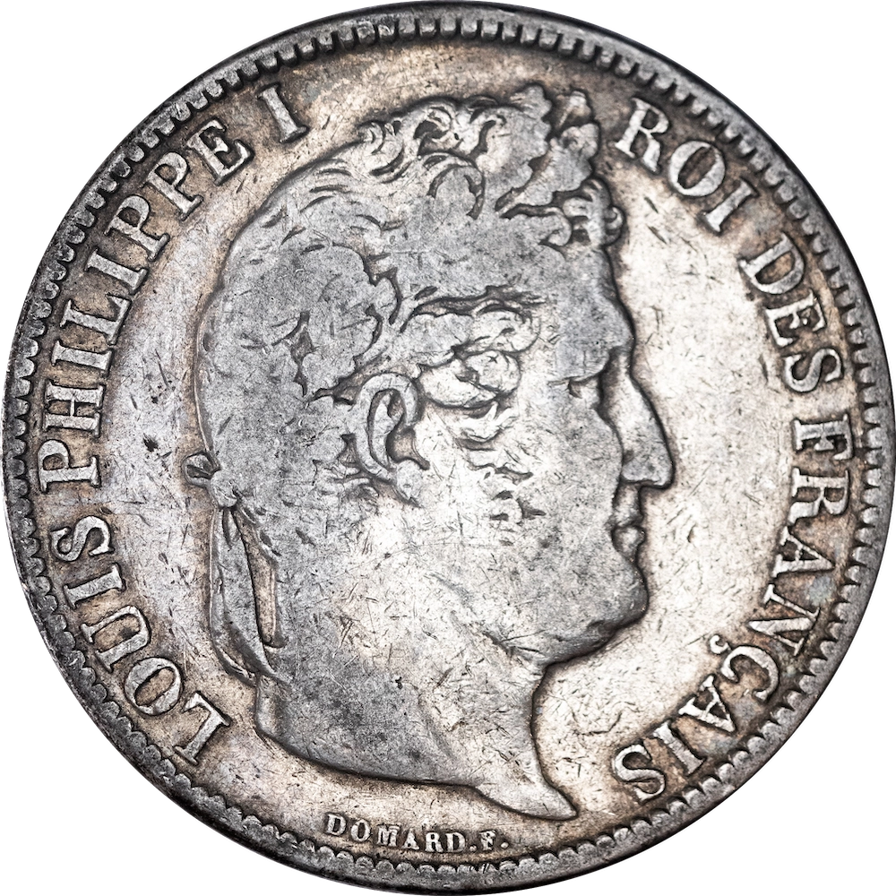 Constitutional Monarchy - Louis Philippe 5 Francs 1831 Bordeaux