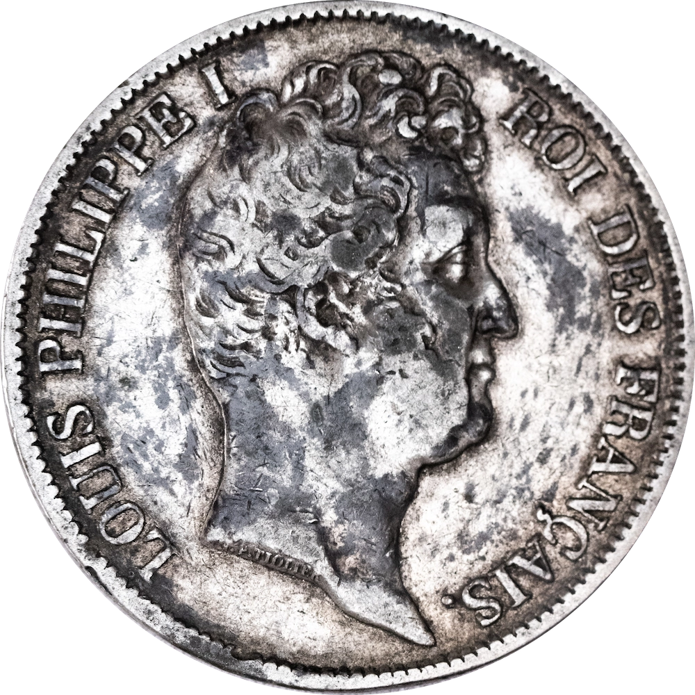 Constitutional Monarchy - Louis Philippe Tollier type 5 Francs 1831 Bordeaux