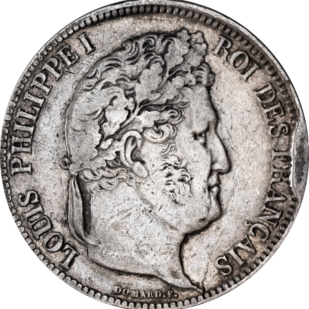 Restored Monarchy - 5 Francs Ecu Louis-Philippe 1838 Marseille