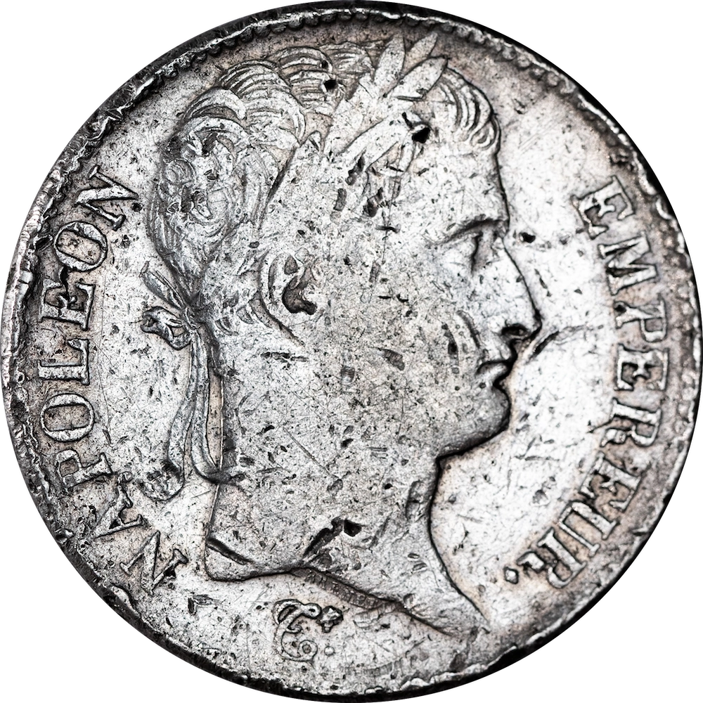 First Empire 5 francs Napoleon the 1st 1813 Toulouse