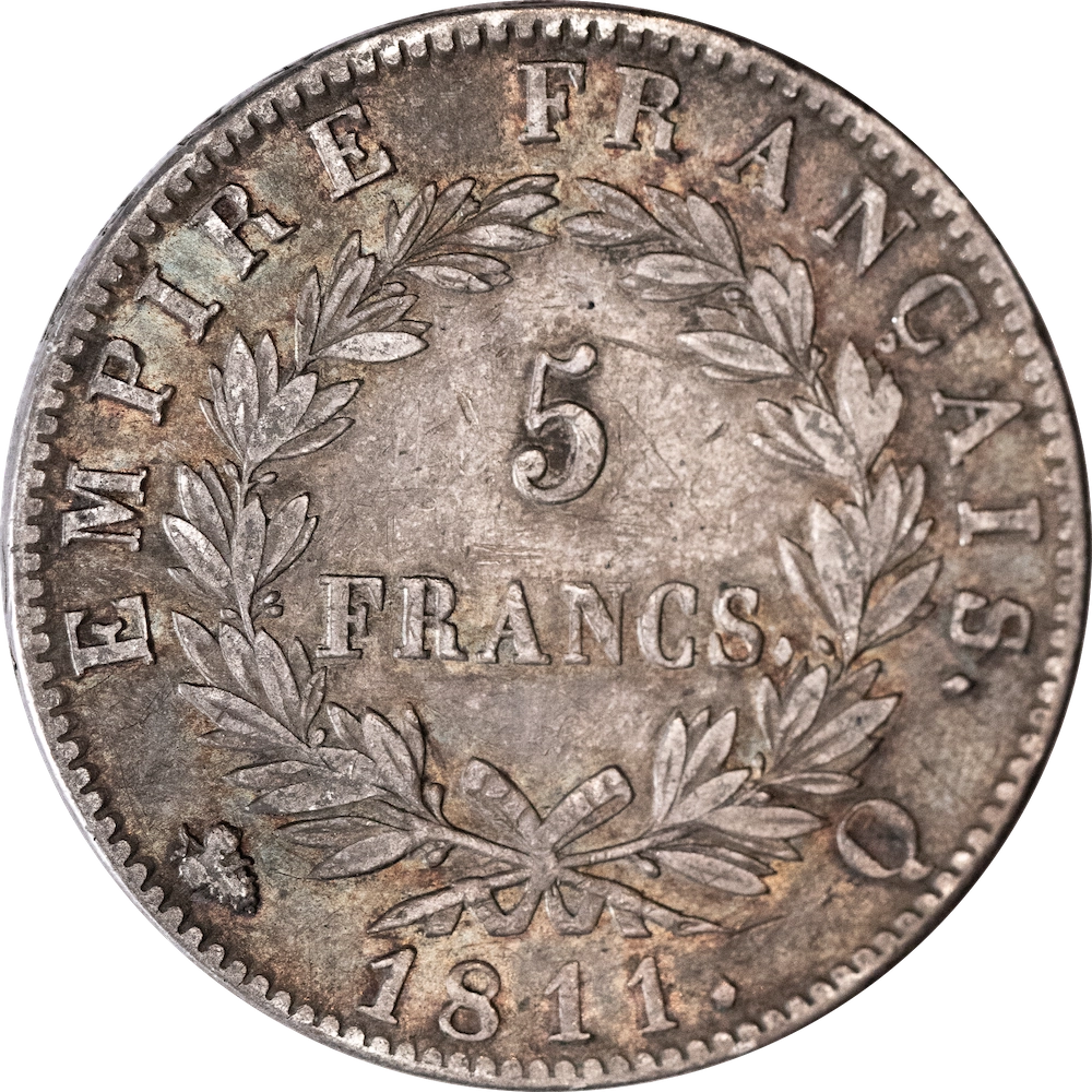 Coin: Premier-Empire-Napoléon Ier-5 francs 1811 Perpignan