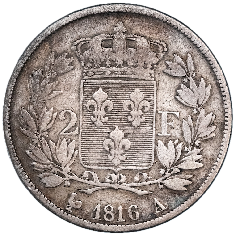 Coin: Louis XVIII-2 Francs 1816 Paris