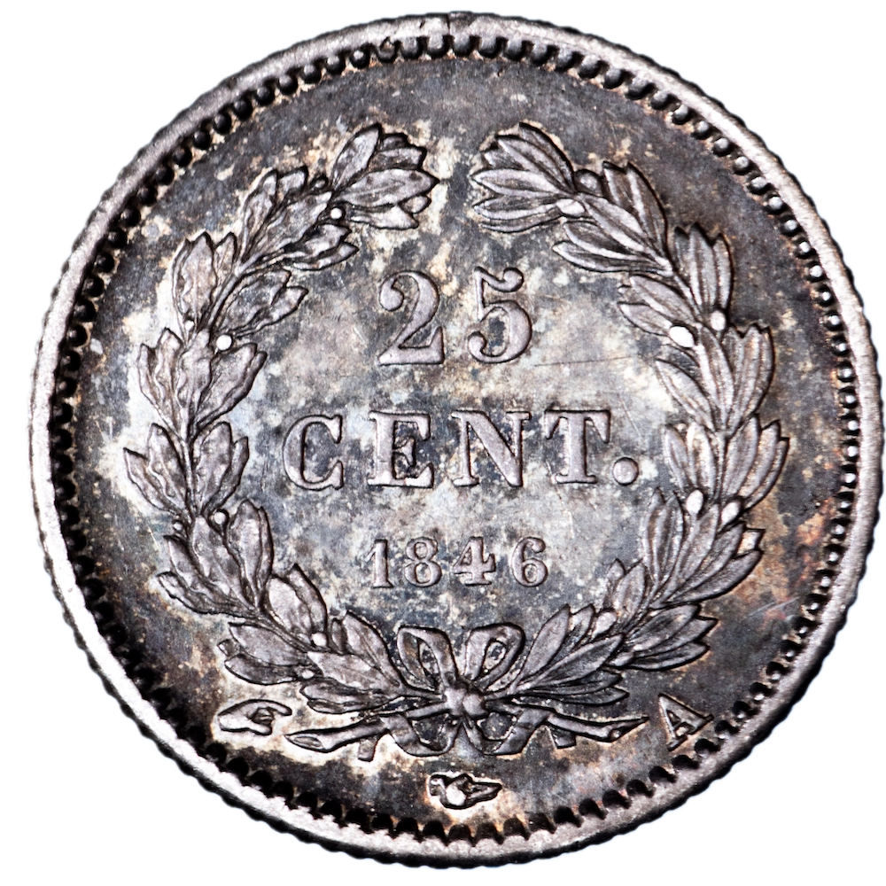 Restored Monarchy 25 cents Louis Philippe 1846 Paris