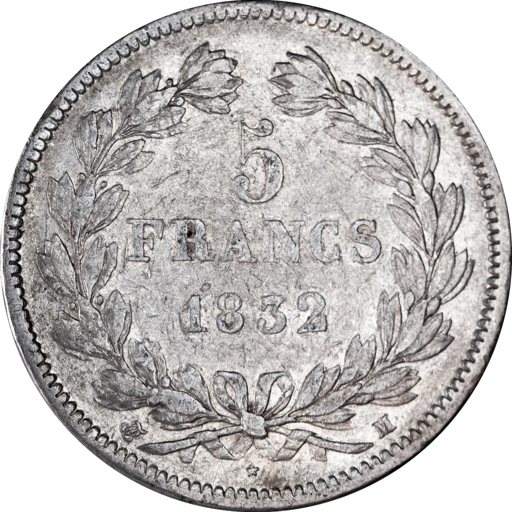 Restored Monarchy - 5 Francs Ecu Louis-Philippe 1832 Toulouse