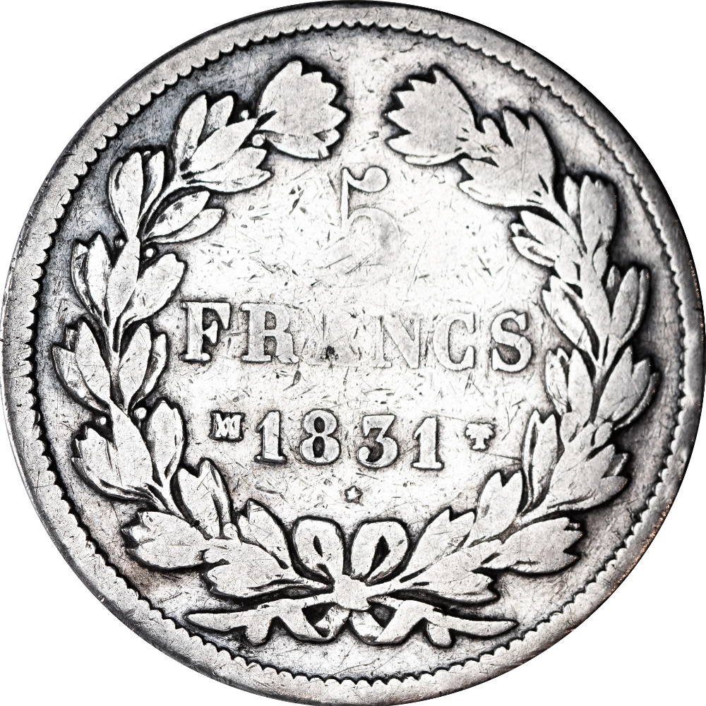 Restored Monarchy - 5 Francs Louis-Philippe 1831 Marseille