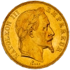 Second-Empire-50 Francs Napoleon the Third laureated head 1864 Paris
