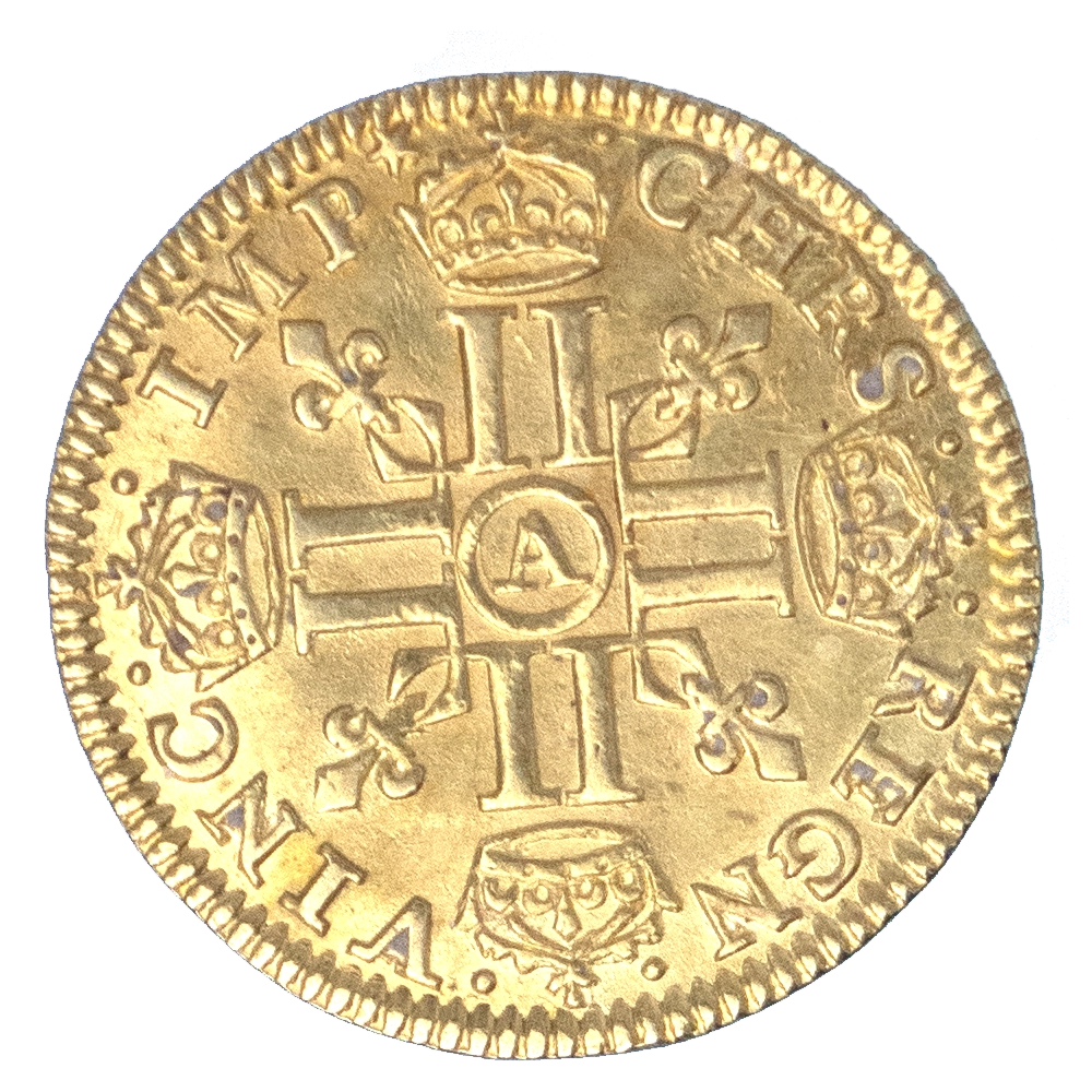 Coin: Louis XIII-Demi-Louis d'or aux 8 L 1642 Paris