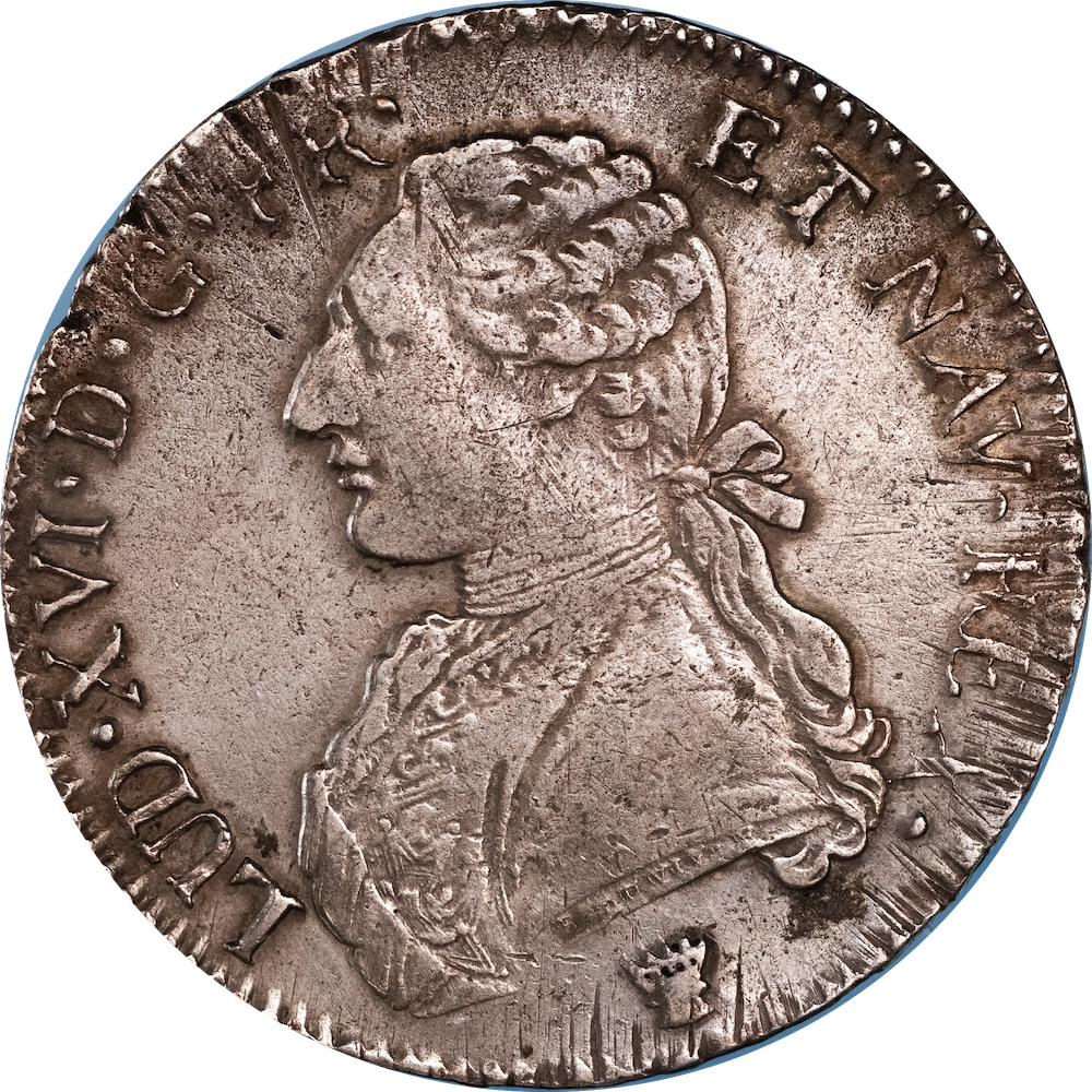 Coin: Louis XVI - Écu with olive branches from Béarn, 1785 Limoges