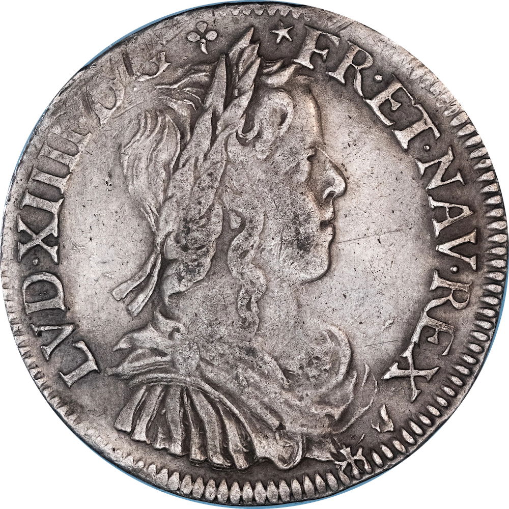 Clone : Coin: Louis XIV - Demi Écu à la mèche longue 1649 Caen