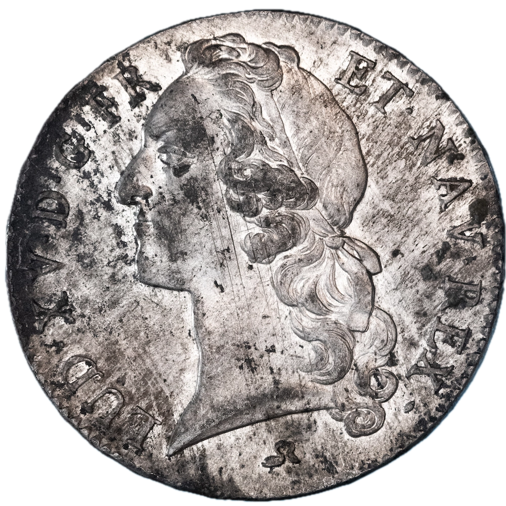 Clone : Coin: Louis XV Écu au bandeau 1743 Rouen