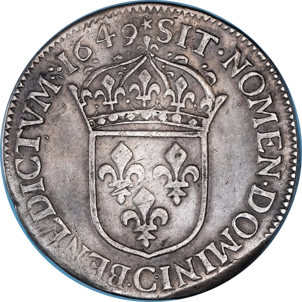 Clone : Coin: Louis XIV - Demi Écu à la mèche longue 1649 Caen