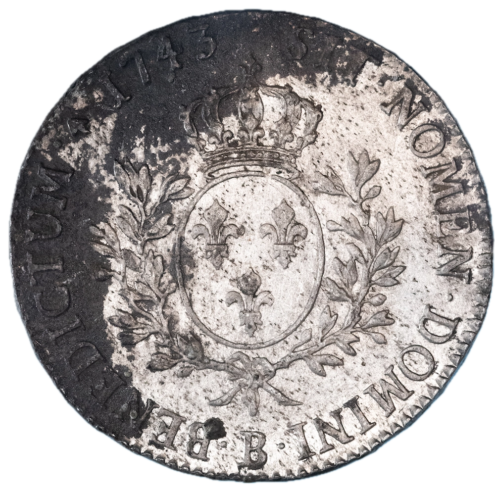 Clone : Coin: Louis XV Écu au bandeau 1743 Rouen