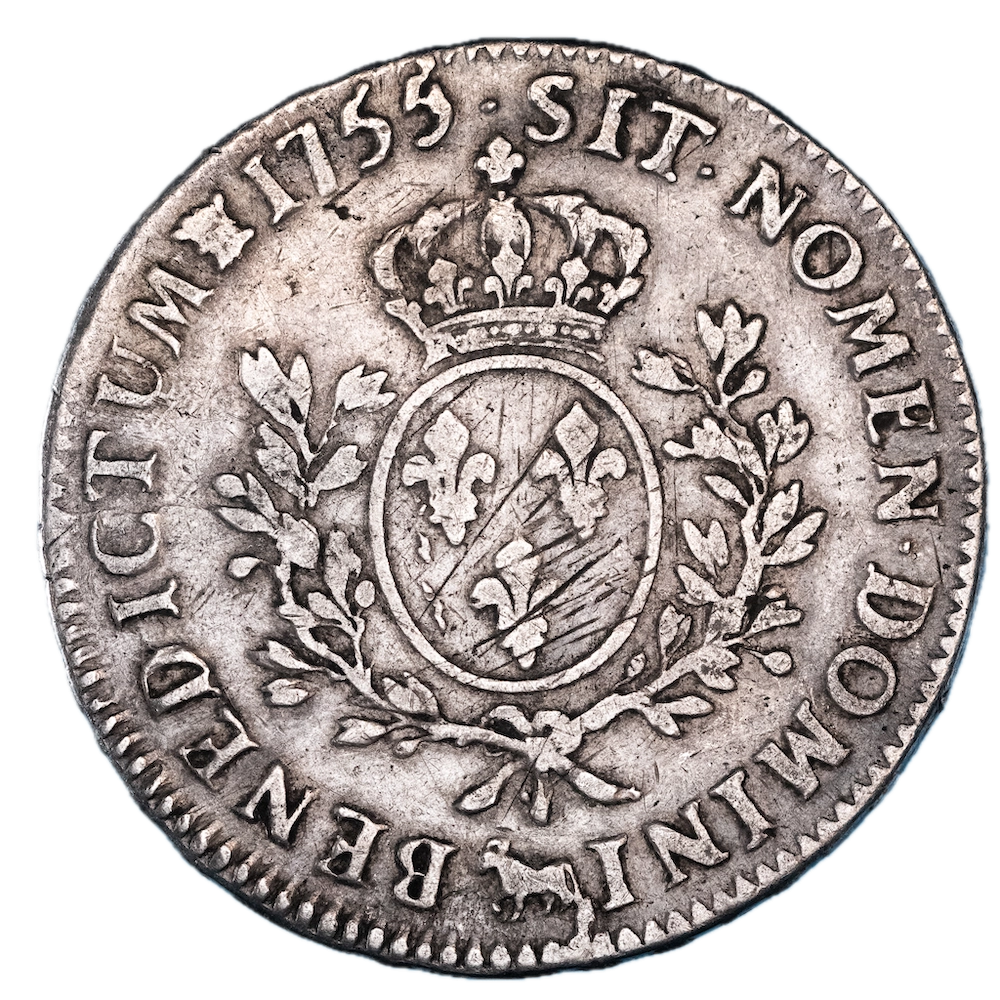 Clone : Louis XV Écu de Bearn au bandeau 1755 Pau