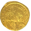Coin: Theophilus, Michael II and Constantine Solidus (831-840) Constantinople