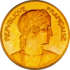 Quatrième République - Médaille de visite en or à la Monnaie de Paris par Delannoy 1955