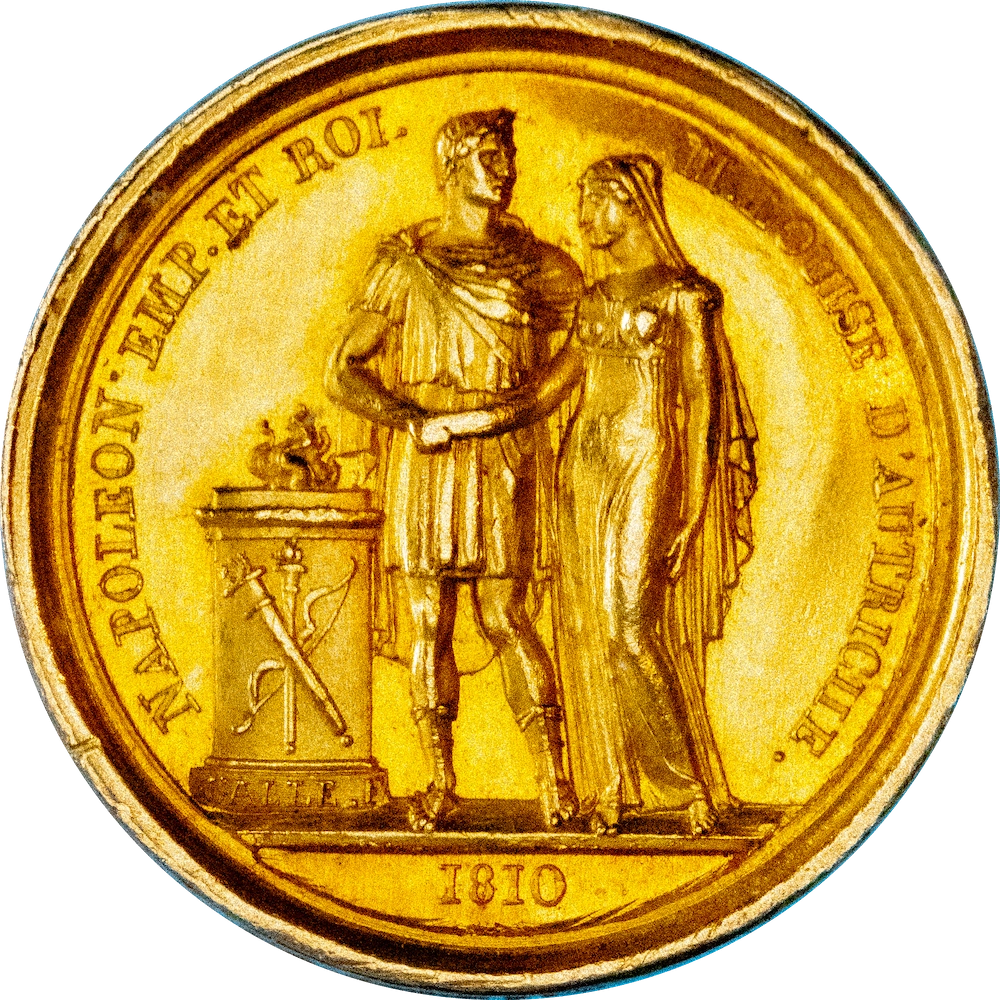 First Empire - Medal of the wedding between Napoleon the first and Marie-Louise 1810