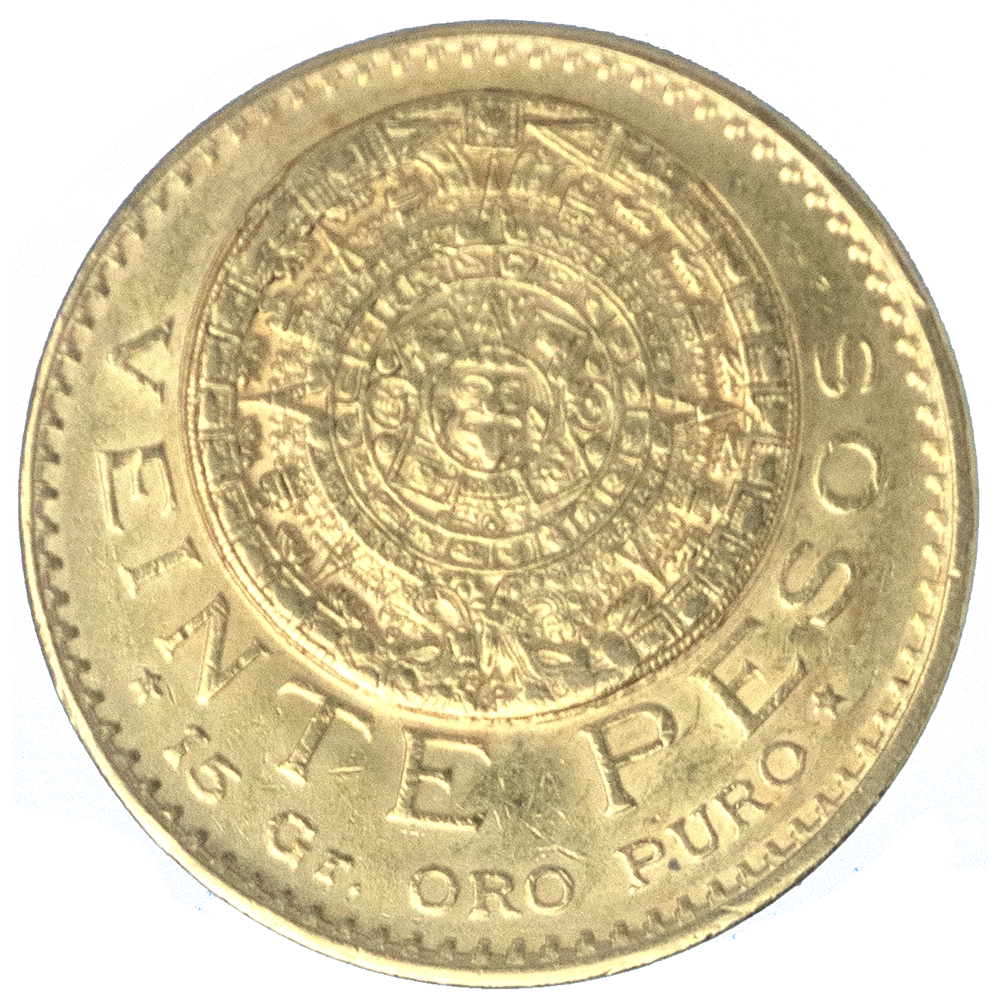 Coin: Mexico-20 pesos 1918 Mexico City
