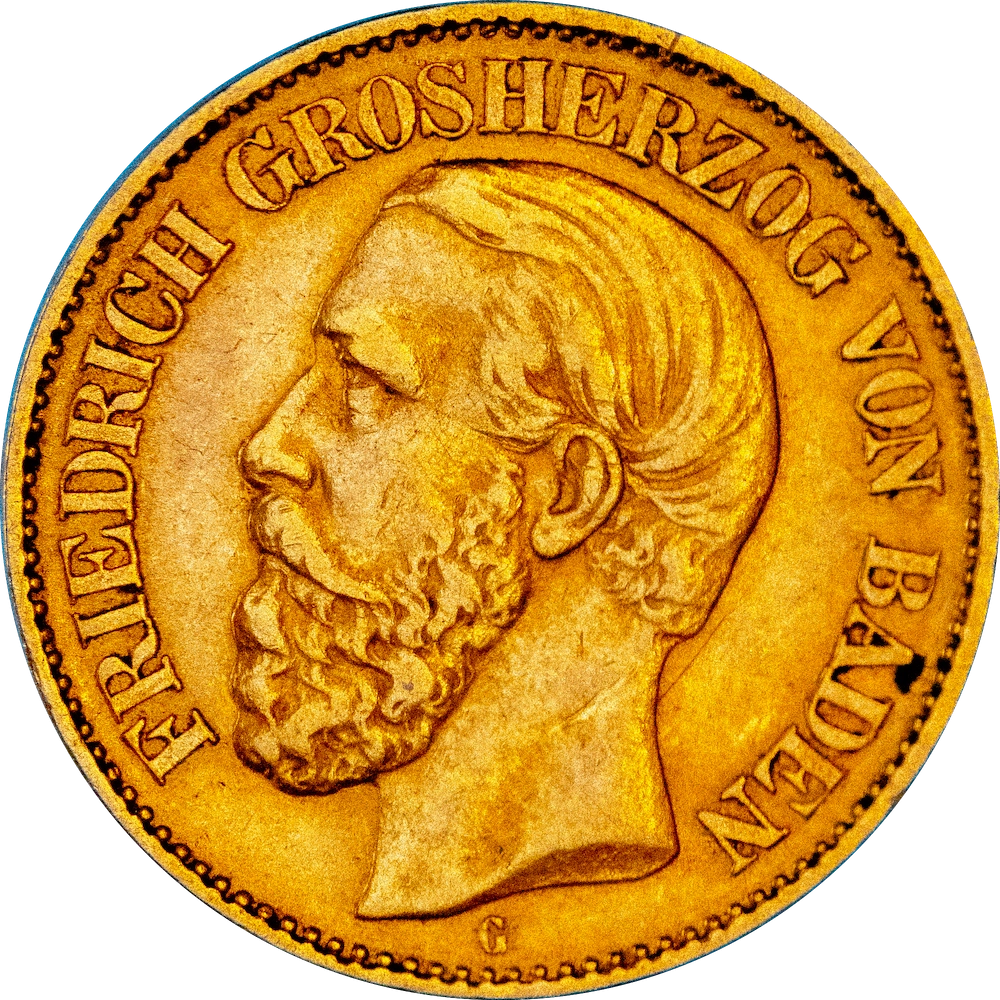 Germany - Baden - 10 marks - Frederick I - 1876 Karlsruhe