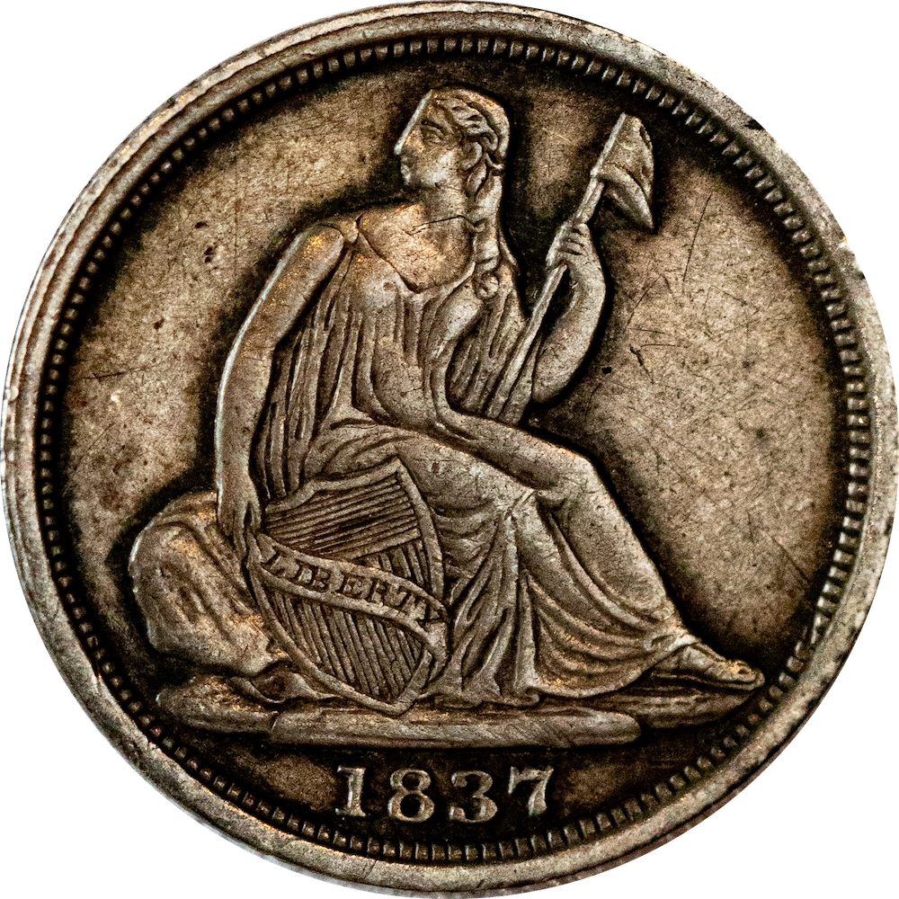 Coin: Seated Liberty Half Dimes 1837